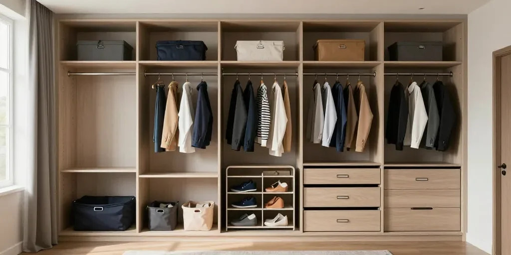 Cómo hacer un vestidor en una habitación sin obra: las 5 zonas de almacenamiento que los interioristas usan para espacios de menos de 12 metros